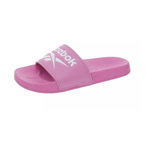 Reebok Fulgere Slides Girls Size 7 Pink Kids Slip On Flip Flops New without Box - Picture 1 of 3